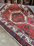11 Foot Antique Persian Camel Hair Runner / 3’2 x 11’ Rug #3950