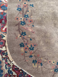 3x5 Oval Art Deco Chinese Rug #3108
