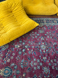 Large Vintage Persian Rug / 8'6 x 12'2 Antique Persian Plum Bidjar Rug #2711