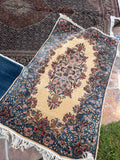 3x5 Vintage Persian Floral Kerman Rug #2545