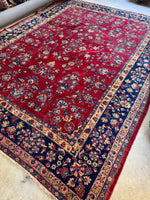 10x13 Antique Persian Kerman Rug #4041
