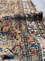 Long Vintage Persian Runner / 3’6 x 13’6 Runner #4104