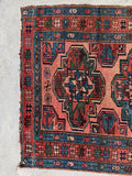Coral Antique Tribal Persian Rug / 3'2 x 5’4 Rug #4420