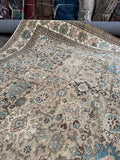 Large Antique Persian Tabriz Rug / 7’5 x 10’4 Rug #4416