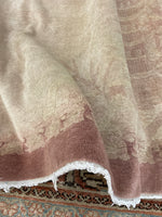 Large Neutral Vintage Rug / 8' x 9'10 Antique Chinese Rug #1263