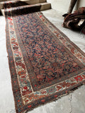 Rugged Tribal Persian Runner / Antique Persian Bidjar 4’8 x 11’8 Runner #3661