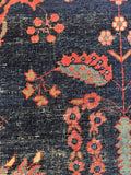 Large Antique Persian Navy Mahal Rug  / 7’7 x 10’  Rug #4382