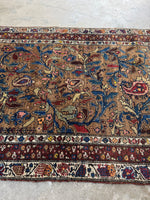 4x10 Vintage Persian Rug / 4x11 Antique Camel Runner #4204ML