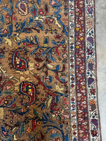 4x10 Vintage Persian Rug / 4x11 Antique Camel Runner #4204ML