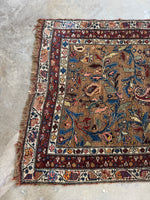 4x10 Vintage Persian Rug / 4x11 Antique Camel Runner #4204ML