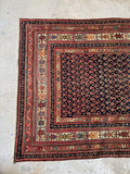 Antique Persian Runner / 4' x 16'4 Persian Malayer #4346