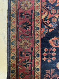 Small Antique Navy Sarouk Rug / 4'4 x 6'4 Sarouk Rug #4356