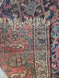 Small Tribal Antique Persian Area Rug / 4’ x 6’3 Bidjar Rug #4402