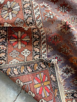4x8 Purple Antique Rug #3263