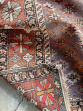 4x8 Purple Antique Rug #3263
