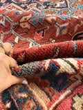 Large Persian Heriz Rug / 8’2 x 11’6 Antique Heriz #4414
