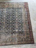 Large Worn Vintage Persian Rug / 7x10 Antique Tabriz Rug #4193