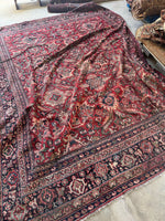 Large Vintage Persian Rug / 9’7 x 12’7 Mahal Rug #4049