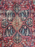 Large Heriz Rug / 6’6 x 9’7 Antique Heriz Rug (#1787)