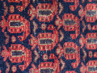 Boteh rug close up