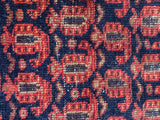 Boteh rug close up