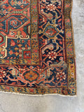 9x12 Antique Persian Heriz Rug #1728