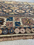 Small Vintage Tribal Rug / 3’3 x 4’7 Rug #4407