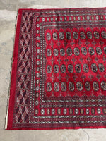 6'2 x 9'4 Vintage Afghani Bokhara Rug #2794