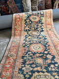 Skinny n Narrow Antique Persian Runner / 2’8 x 8’ Rug #4406ML
