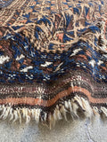 Worn Tribal Scatter Rug / 2’9 x 4’7 Persian Baluch Rug #4394