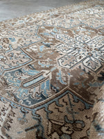 Muted Persian Heriz Rug / 6x9 Neutral Heriz Rug #4156