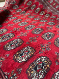 6'2 x 9'4 Vintage Afghani Bokhara Rug #2794