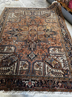 9x12 Vintage Full Pile Tribal Heriz rug / 9x12 Vintage Rug #2118