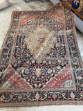 7x10 Timeworn Antique Persian FerahanRug #2299