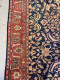 7x10 Navy Blue Persian Mahal Rug #4010