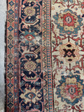 9x12 Worn Persian Rug / Mahal Rug #4191