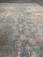 Muted Vintage Persian Rug / 5'8 x 7'6 Afshar Rug #4158