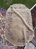 3x5 Oval Art Deco Chinese Rug #3108