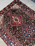 Vintage Tribal Persian Rug / 5’6 x 9’7 Shiraz Rug #4405ML