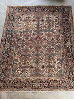 7’ x 8’4 Antique and Time Softened Gorevan Heriz Rug #4073