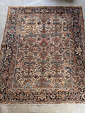 7’ x 8’4 Antique and Time Softened Gorevan Heriz Rug #4073