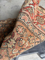 7x16 Antique Worn Persian Rug #3903
