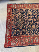 7x10 Navy Blue Persian Mahal Rug #4010