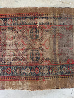 Worn Antique Persian Camel Hair Runner #4252ML