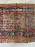 Worn Antique Persian Camel Hair Runner #4252ML
