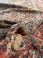 7x16 Antique Worn Persian Rug #3903