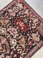 Antique Tribal Rug / 3’8 x 5’4 Caucasian Rug #4024