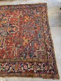 9x12 Antique Persian Heriz Rug #1728