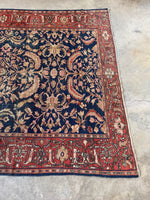 7x10 Navy Blue Persian Mahal Rug #4010