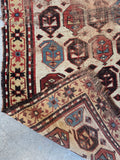 Worn Antique Tribal Rug #4388
